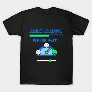 Funny Face Smile Design for happy people.Always smiling. T-Shirt